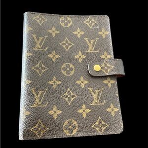 Louis Vuitton Monogram Ring Agenda and Day Timer and cover.